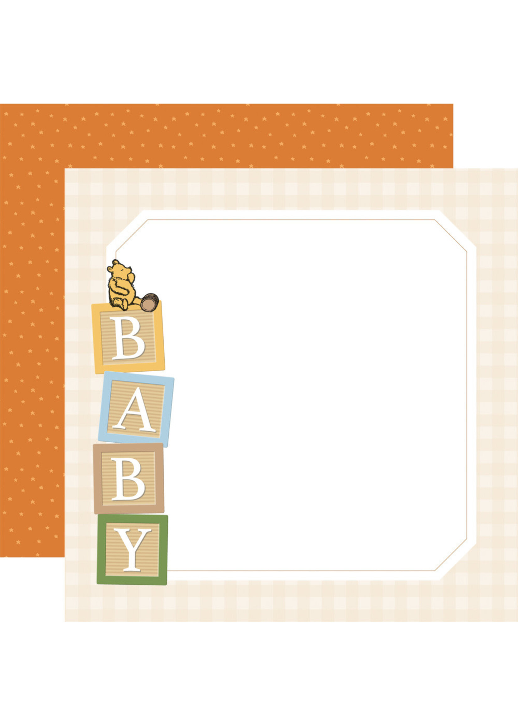 Echo Park 12x12 Winnie the Pooh Baby, Welcome Baby