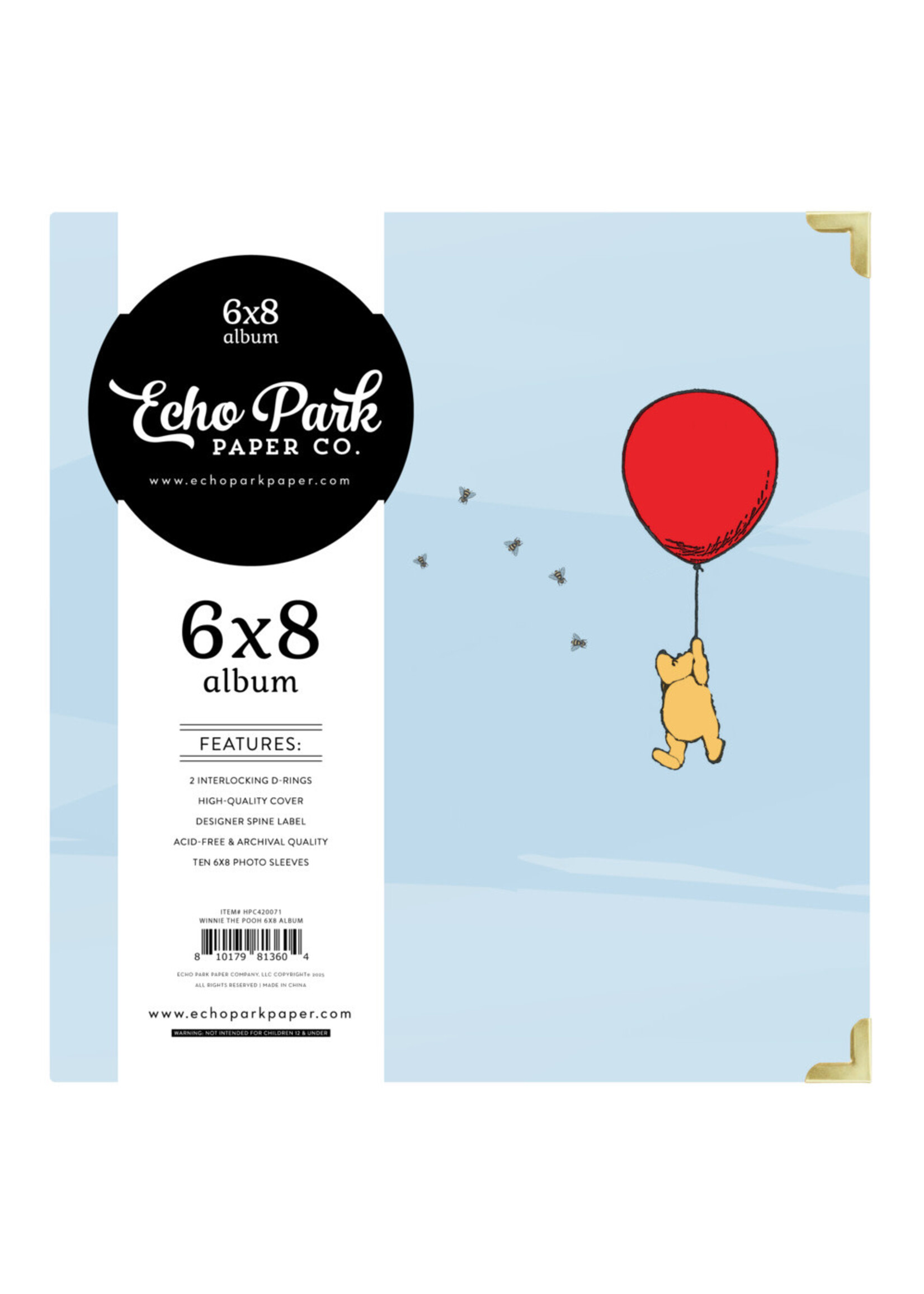 Echo Park 6X8 Album, The House at Pooh Corner - Winnie the Pooh