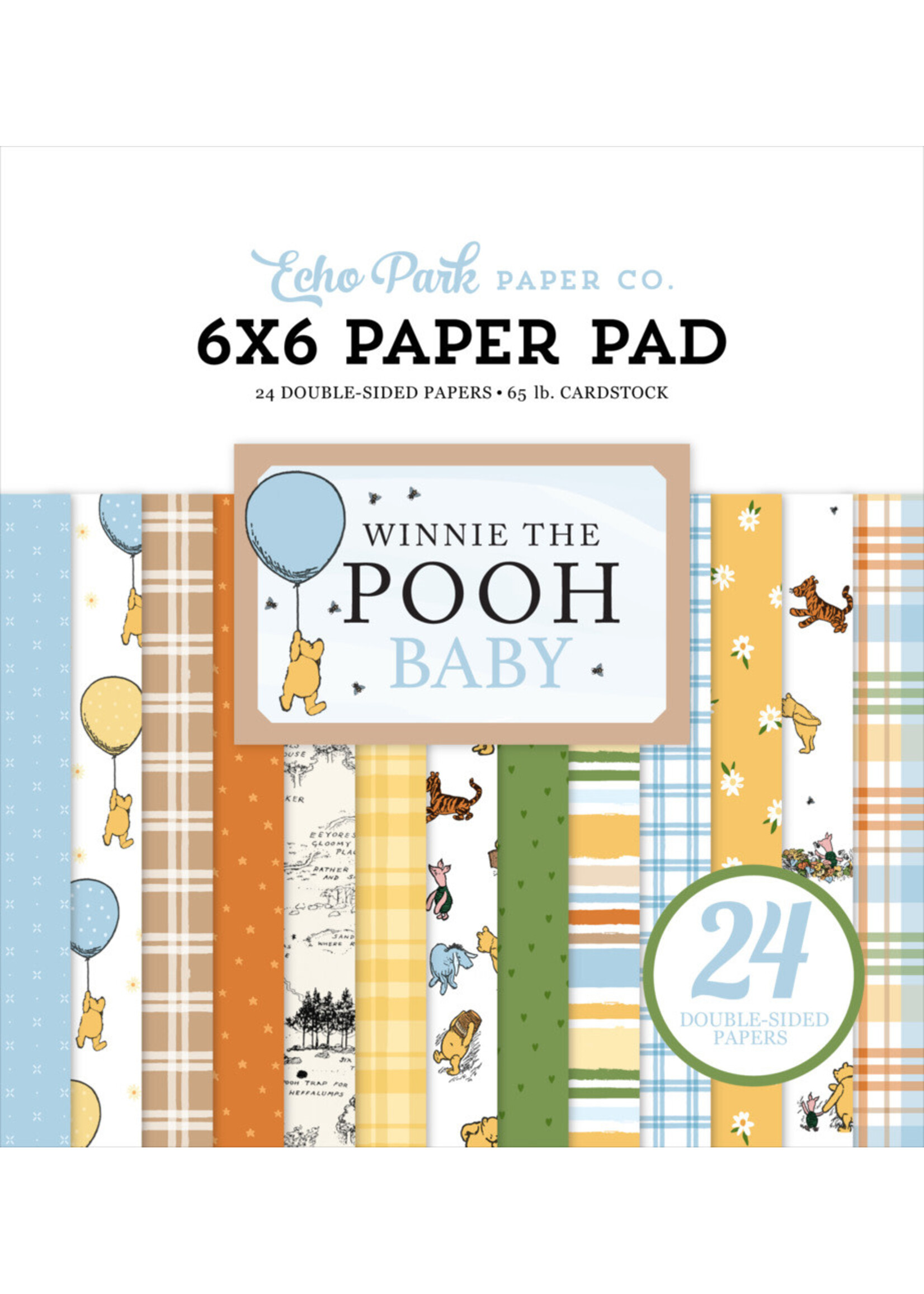 Echo Park 6X6 Paper Pad, Winnie the Pooh Baby