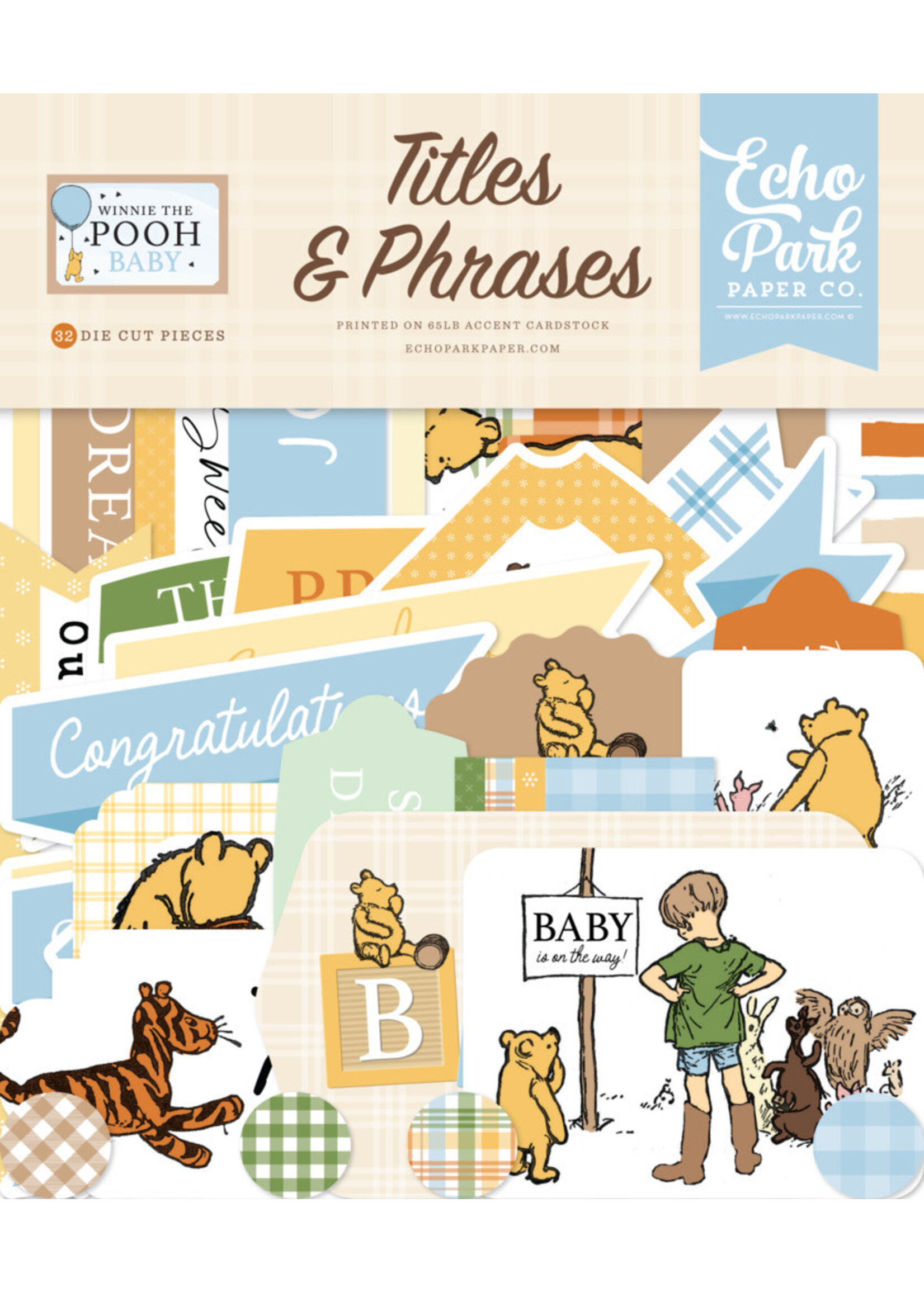 Echo Park Titles & Phrases, Winnie the Pooh Baby