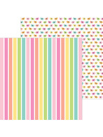 Doodlebug 12x12 Butterfly Kisses, Rainbow's End