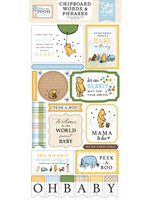 Echo Park Chipboard Words & Phrases, Winnie the Pooh Baby