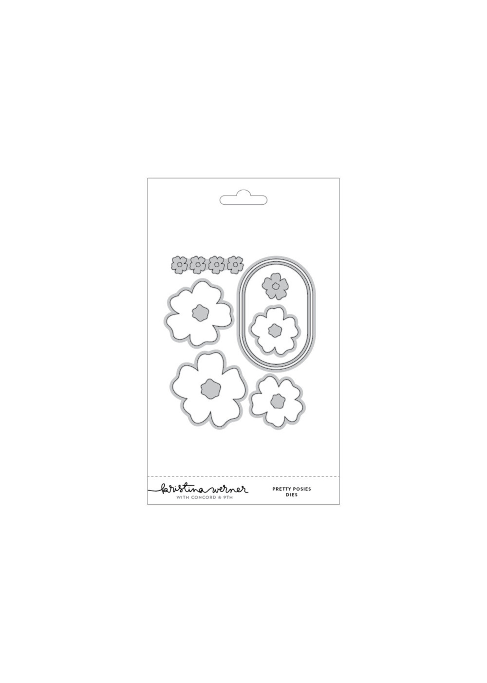 Concord & 9th Stamp/Die Bundle, Pretty Posies