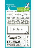 Lawn Fawn Stamp/Stencil/Die Bundle, Simply Celebrate Graduation