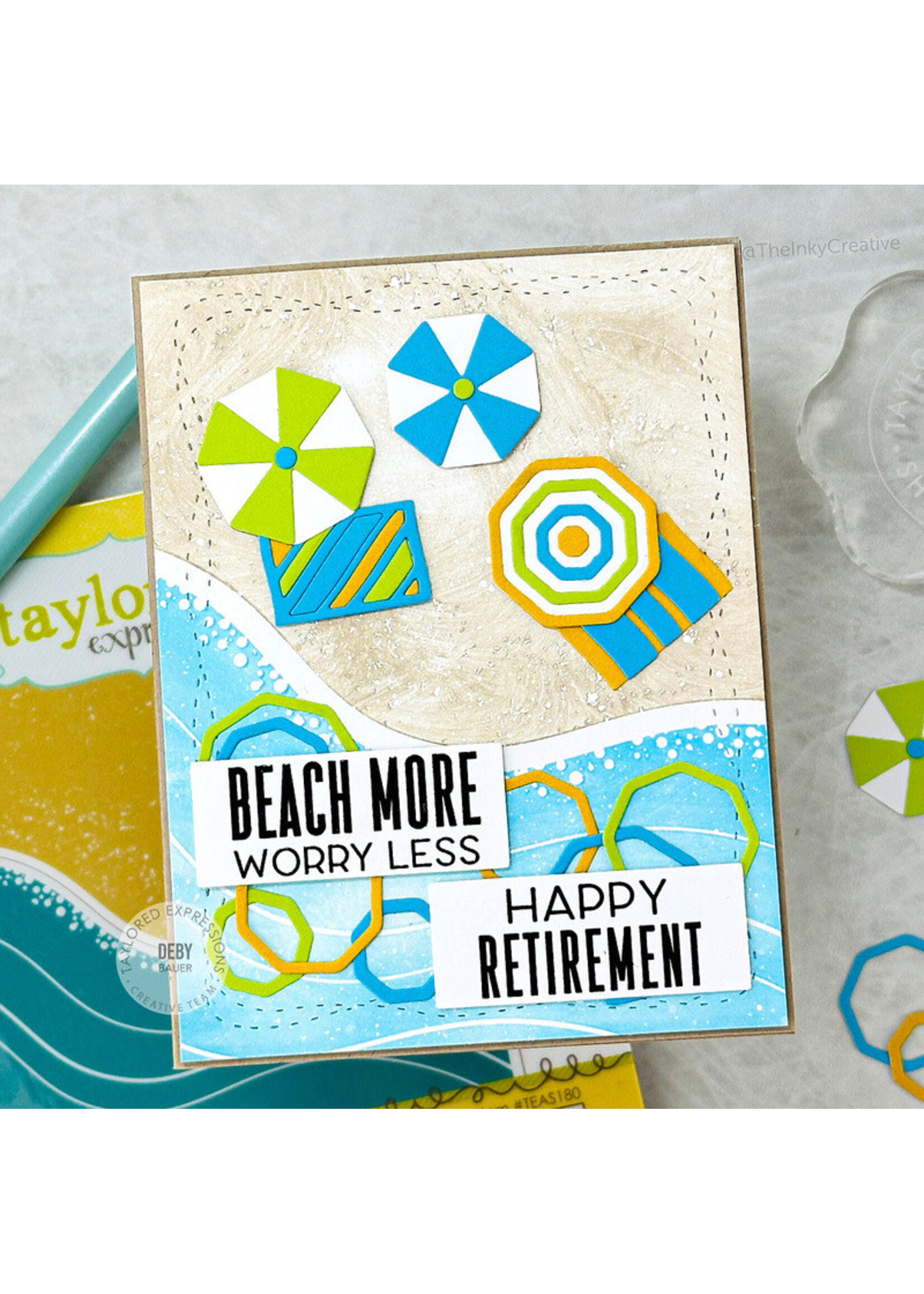 Taylored Expressions Cling Stamp, Enjoy Retirement