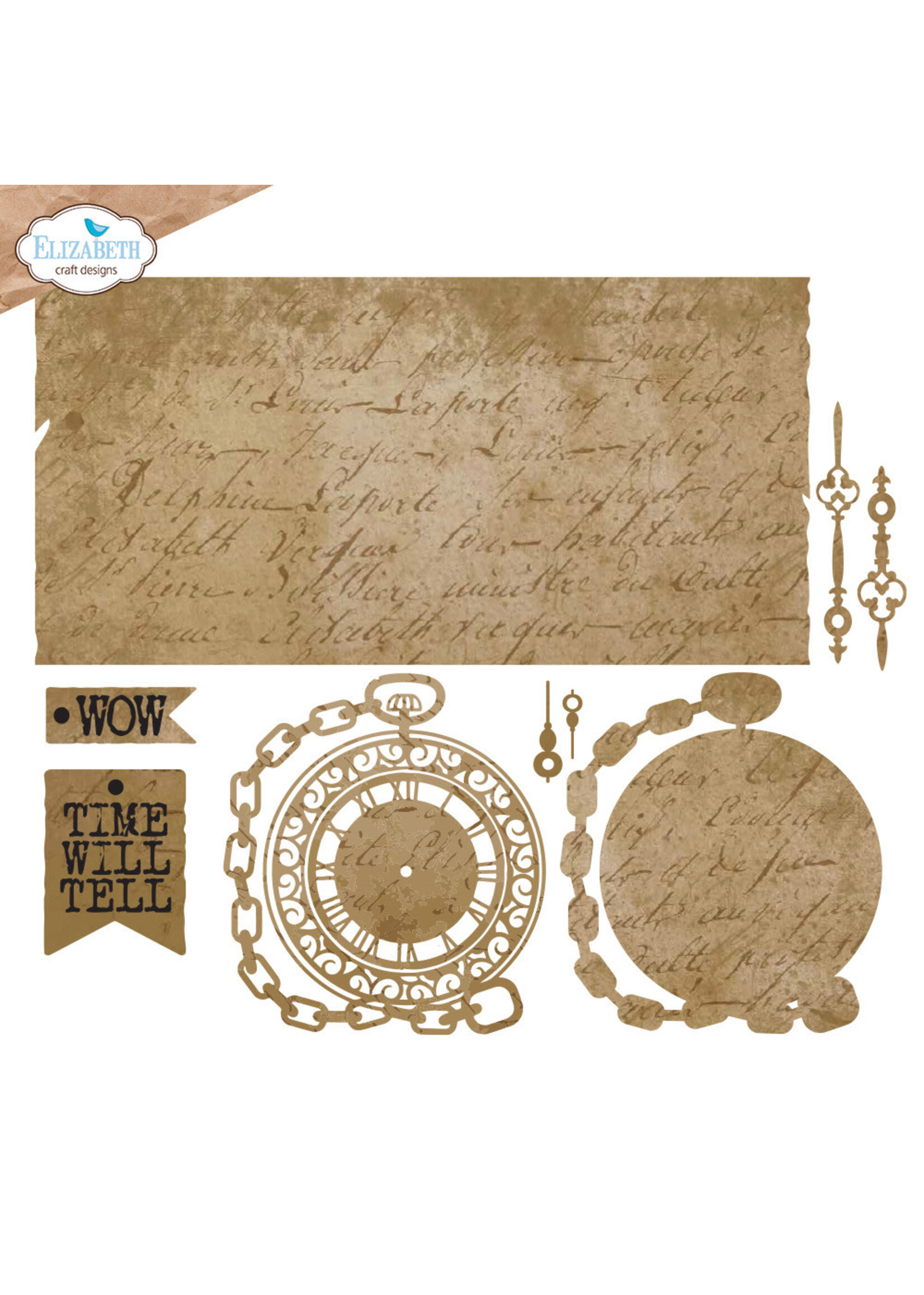 Elizabeth Craft Design Die, Gentleman's Timepiece