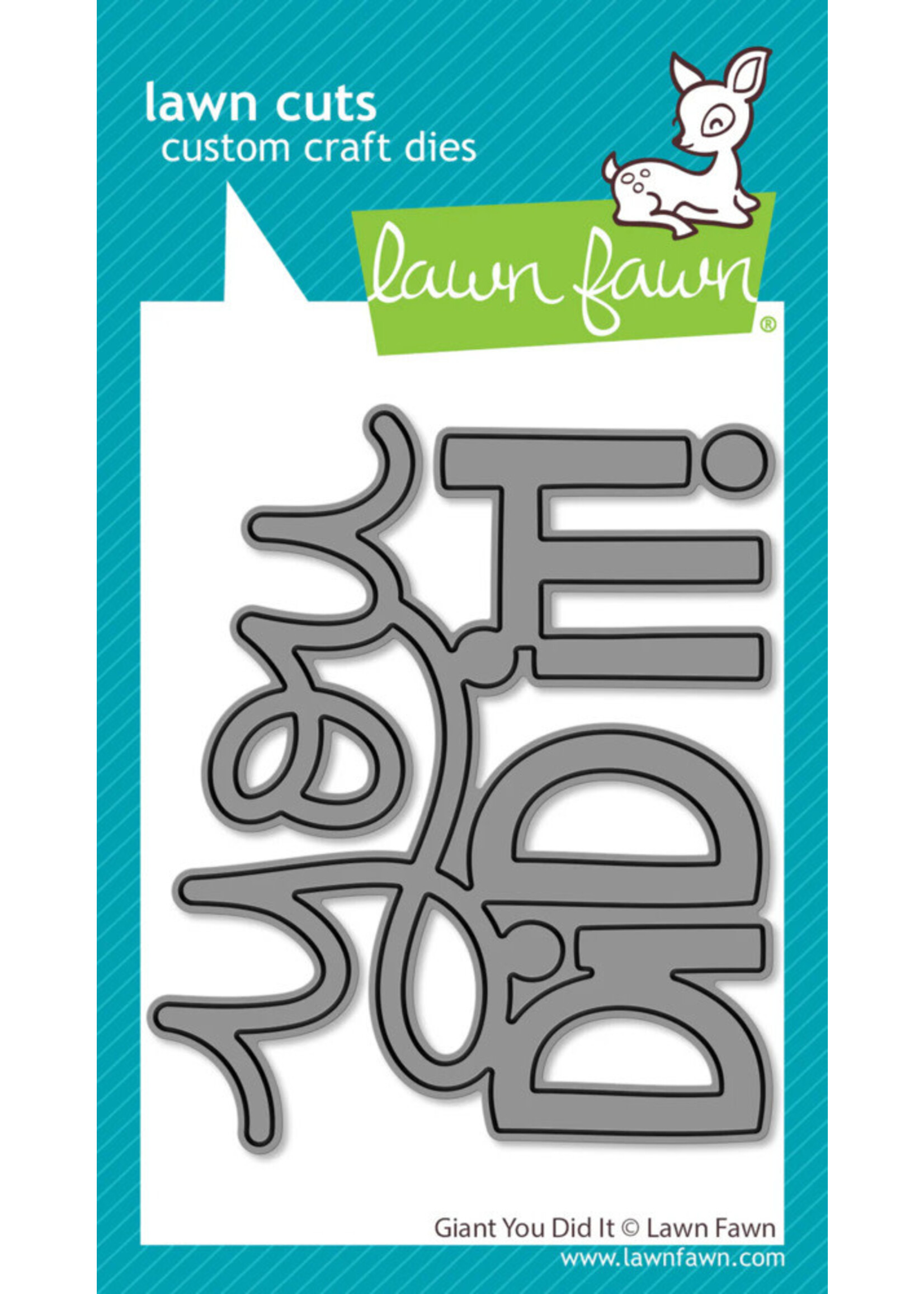 Lawn Fawn Die, Giant You Did It