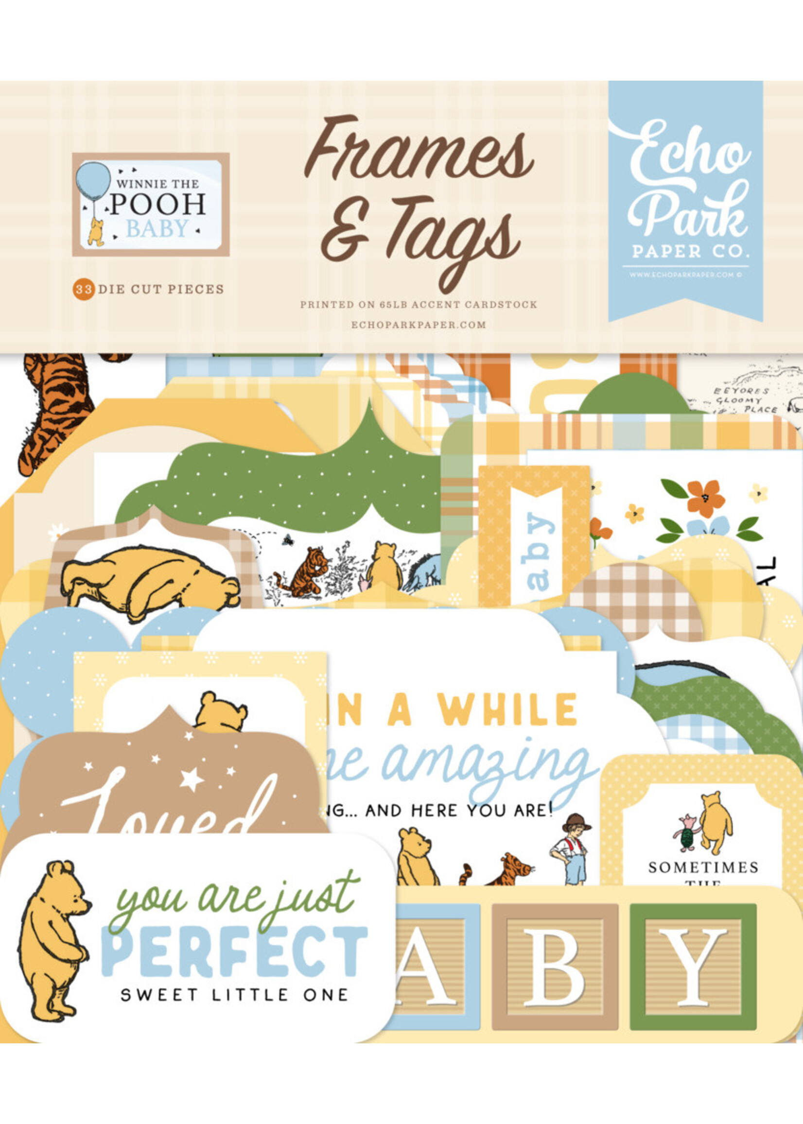Echo Park Frames & Tags, Winnie the Pooh Baby