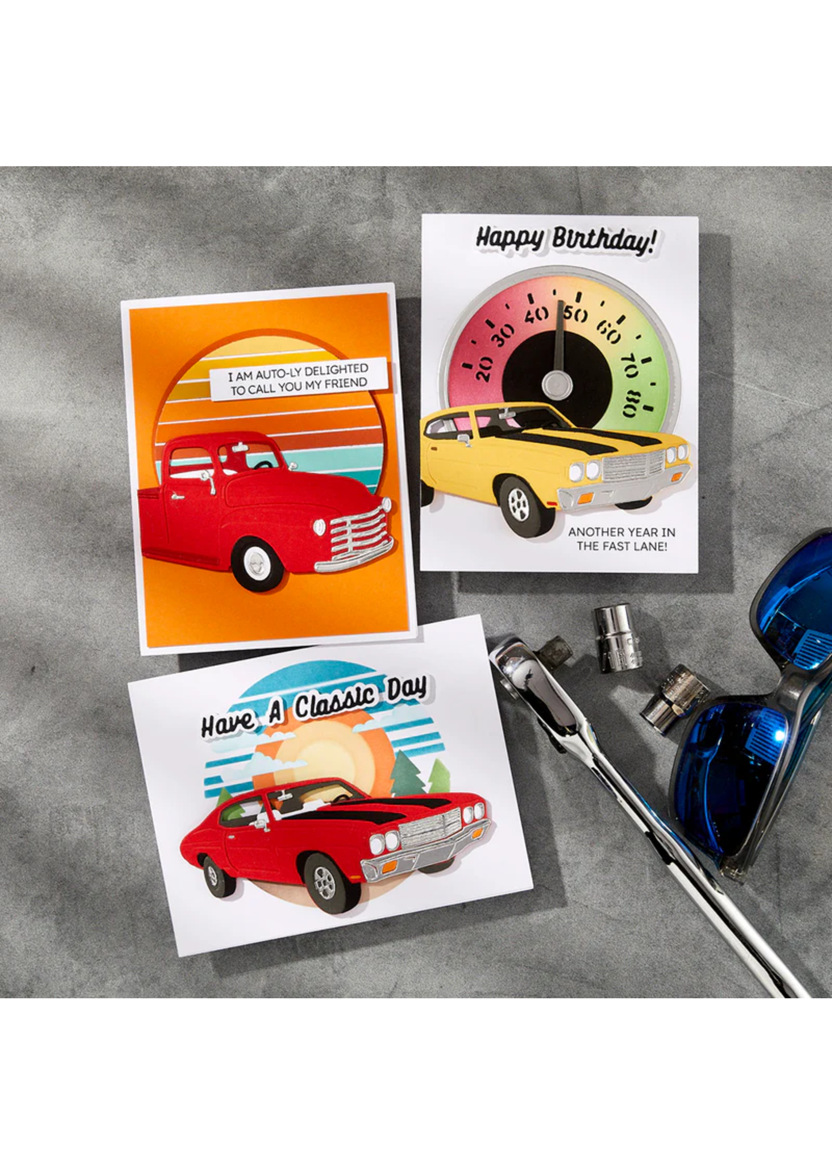 Spellbinders Die Bundle, Classic Road Legends Car & Truck