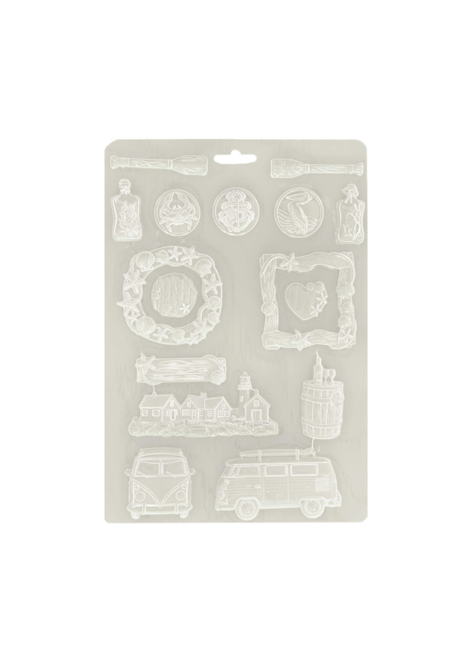 Stamperia Stamperia A4 Soft Mould, Silent Sea