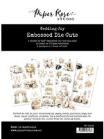 Paper Rose Embossed Die Cuts, Wedding Joy