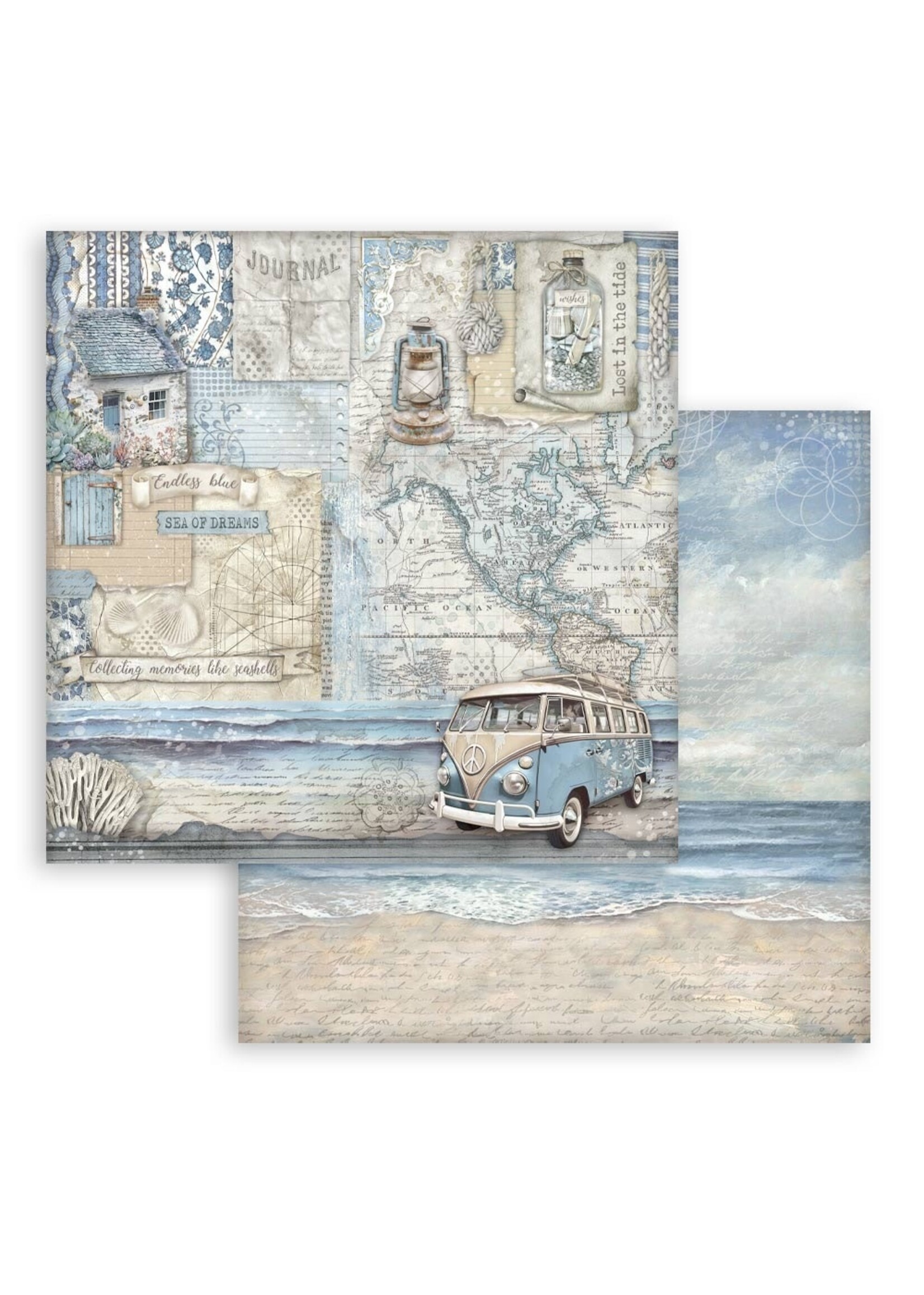 Stamperia Stamperia 12x12 Silent Sea, SBB1065 Van