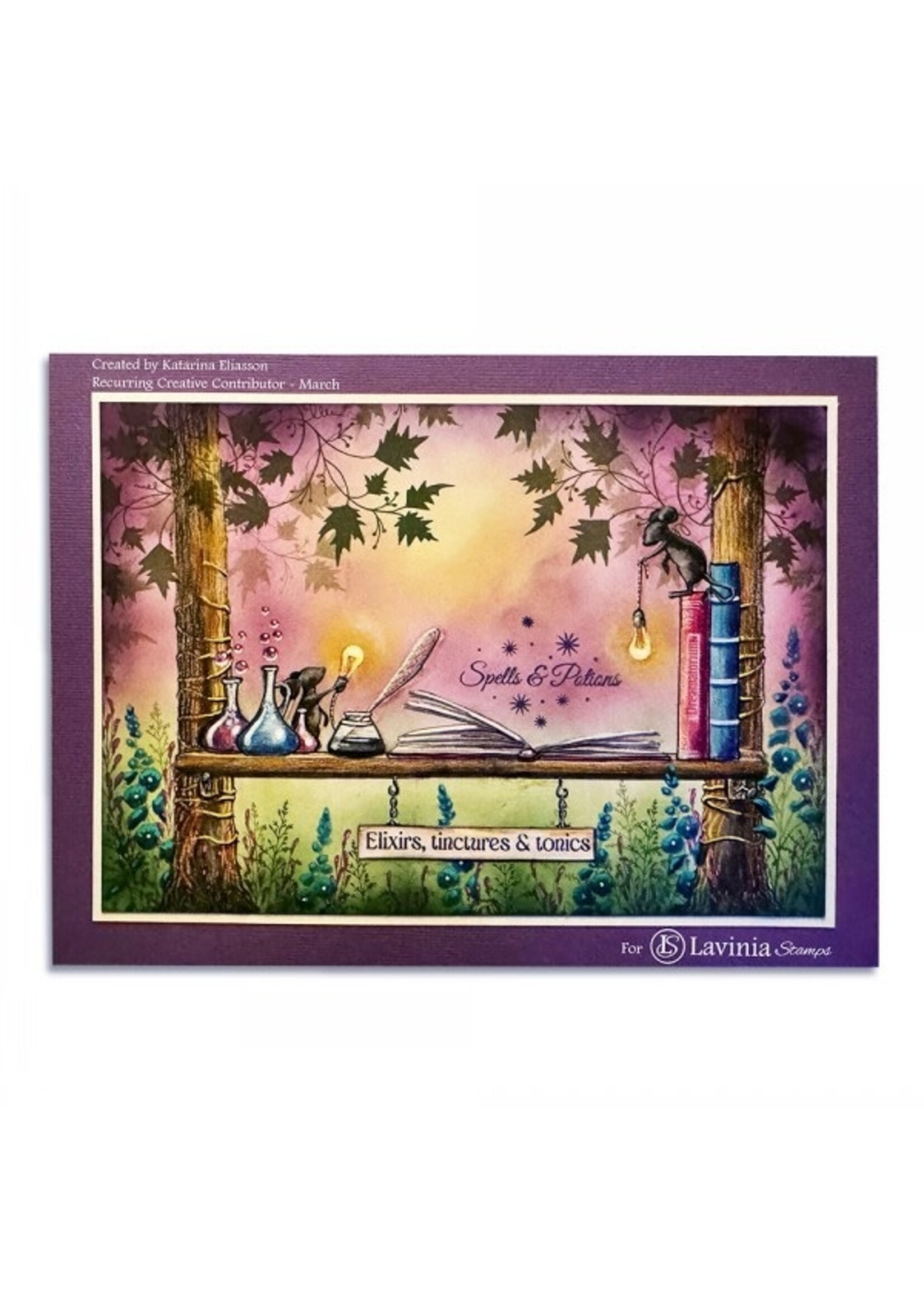 Lavinia Lavinia Stamp, LAV959 Book of Spells