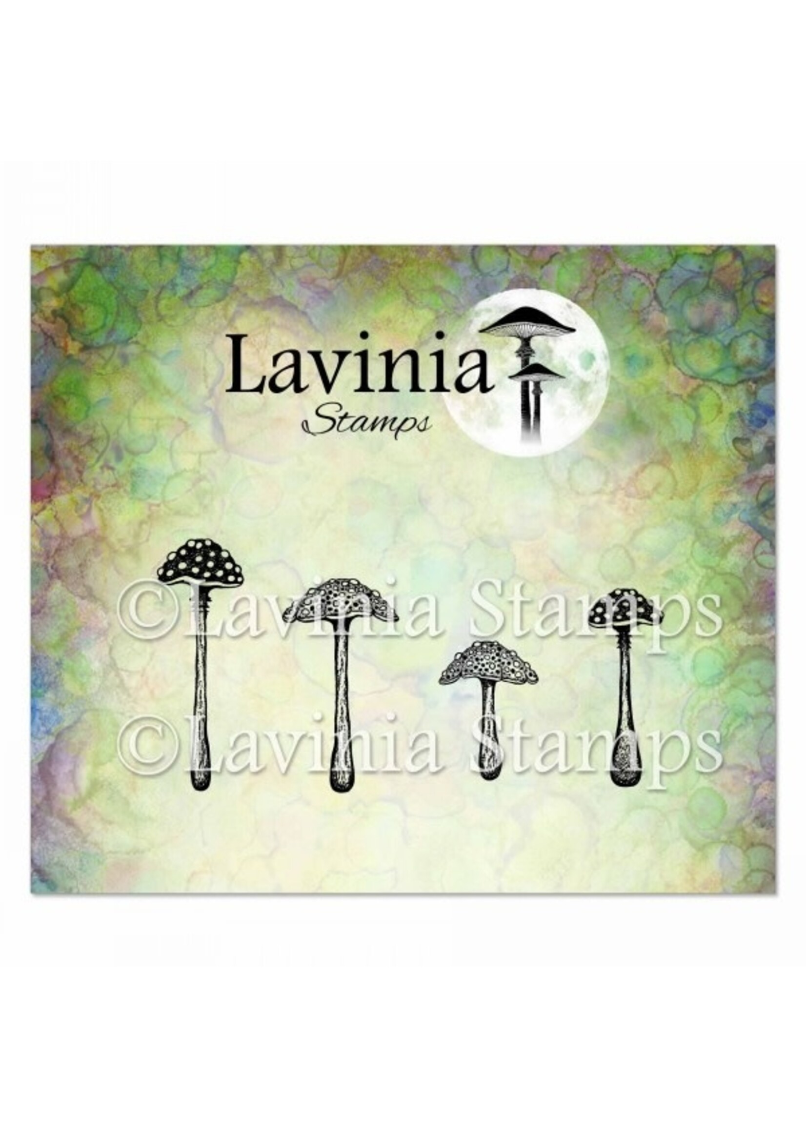 Lavinia Lavinia Stamp, LAV974 Purple Cap Mushrooms