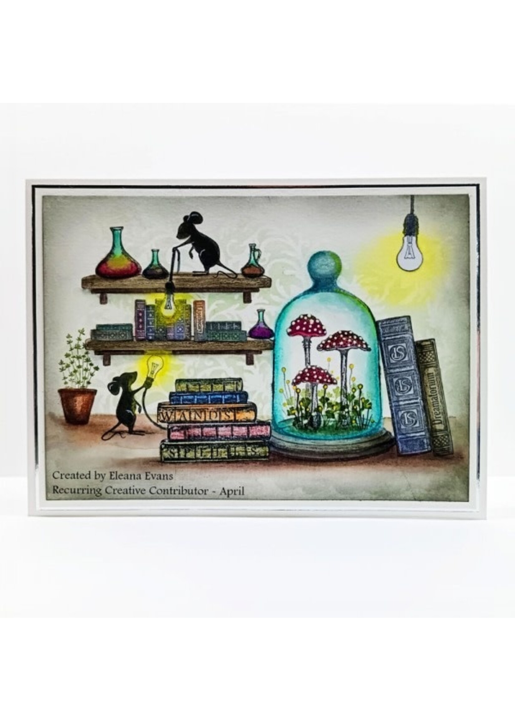 Lavinia Lavinia Stamp, LAV974 Purple Cap Mushrooms