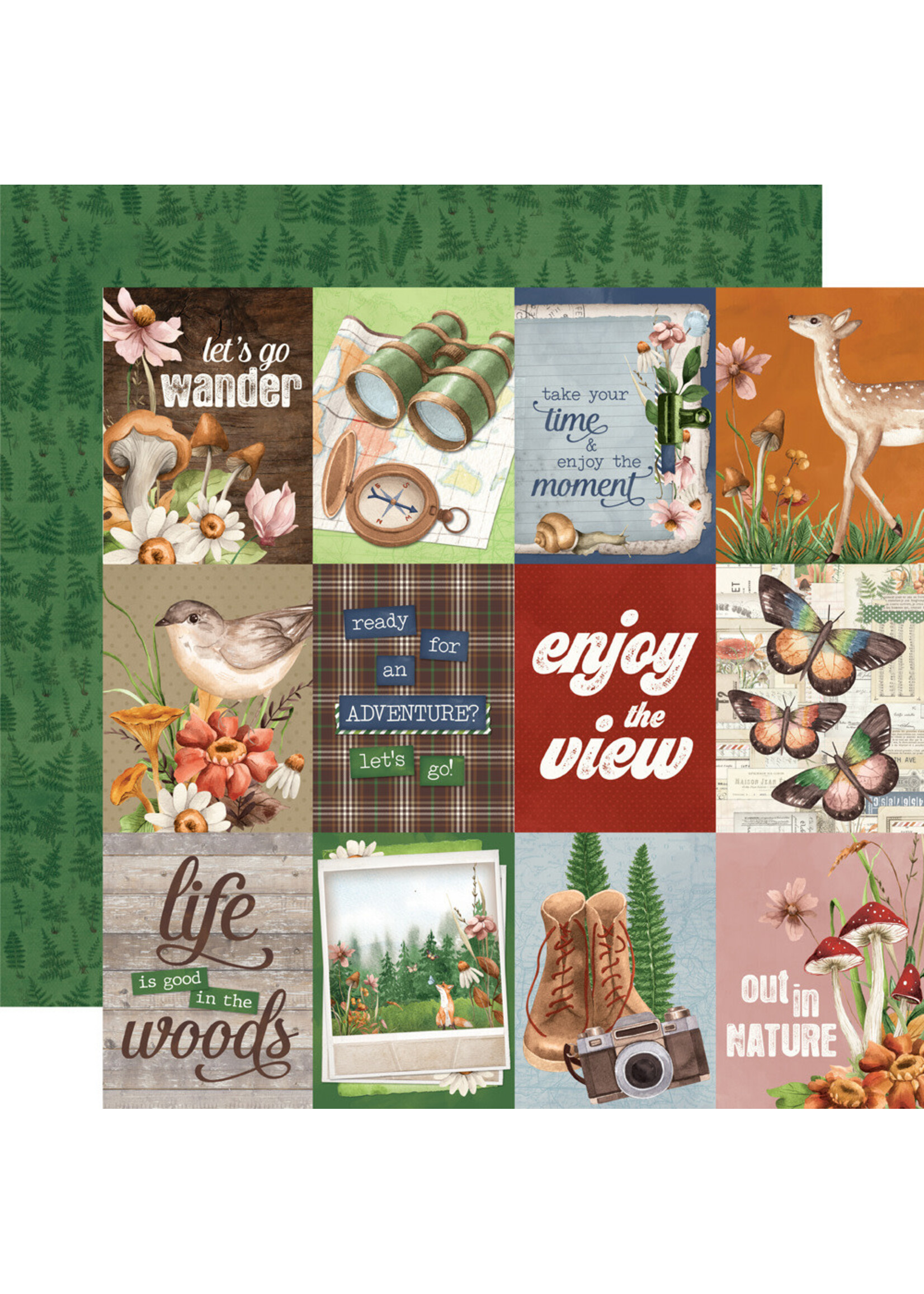 Simple Stories 12x12 Simple Vintage Woodlands, 3x4 Elements