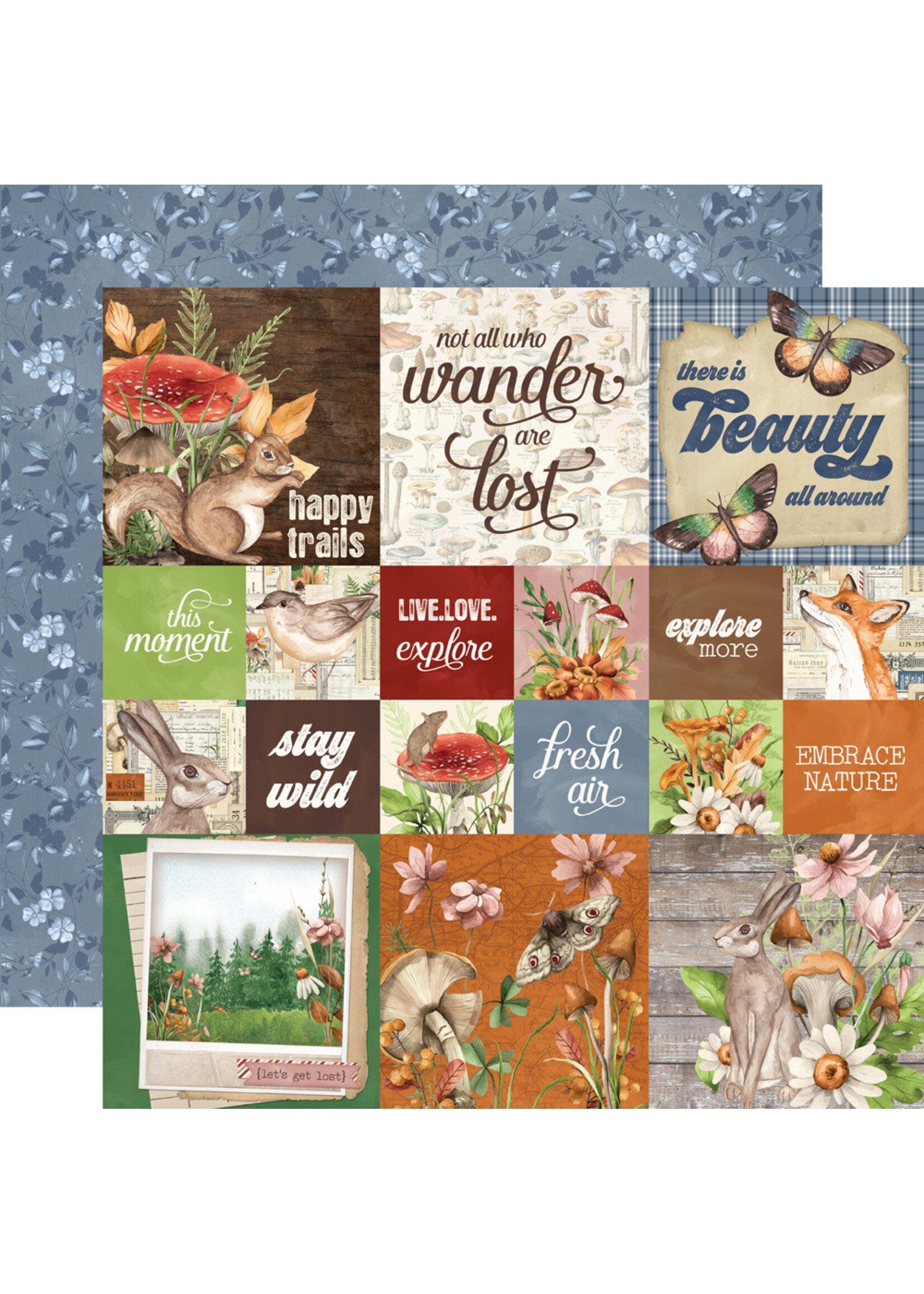 Simple Stories 12x12 Simple Vintage Woodlands, 2x2/4x4 Elements