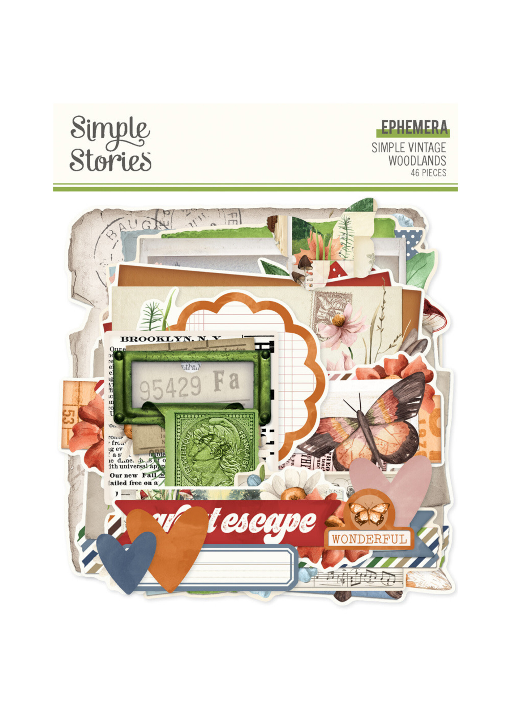 Simple Stories Ephemera, Simple Vintage Woodlands