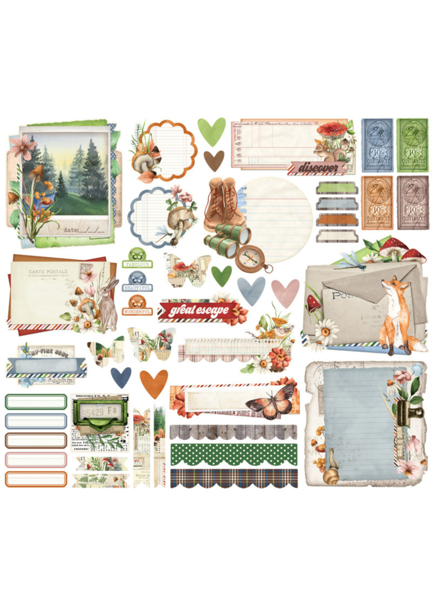 Simple Stories Ephemera, Simple Vintage Woodlands