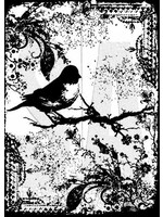 Stampers Anonymous Tim Holtz Cling Stamp, Tattered Sparrow