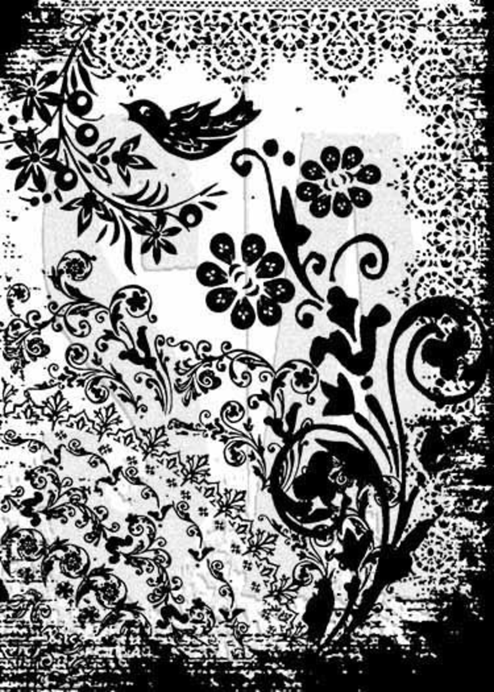 Stampers Anonymous Tim Holtz Components Cling Stamp, Tattoo You