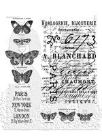 Stampers Anonymous Tim Holtz Cling Stamp, CMS106 Papillon