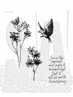 Stampers Anonymous Tim Holtz Cling Stamp, CMS001 Nature's Moments