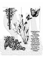 Stampers Anonymous Tim Holtz Cling Stamp, Nature's Discovery