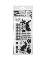 Stampers Anonymous Tim Holtz Mixed Media Stamp/Stencil, Spring Shadows