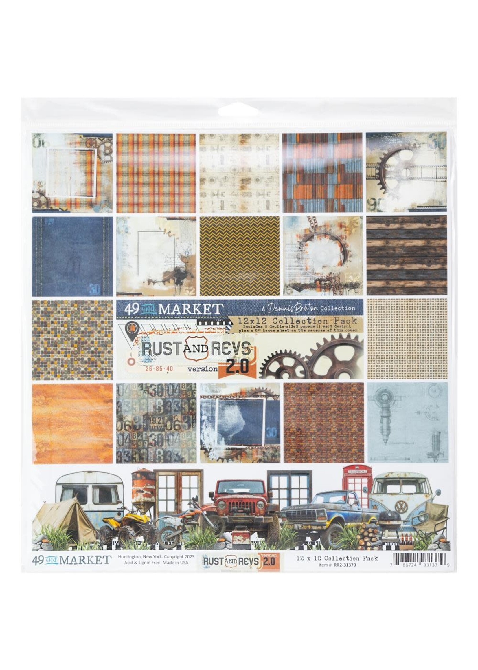 49 & Market 12x12 Collection Pack, Rust and Revs 2.0