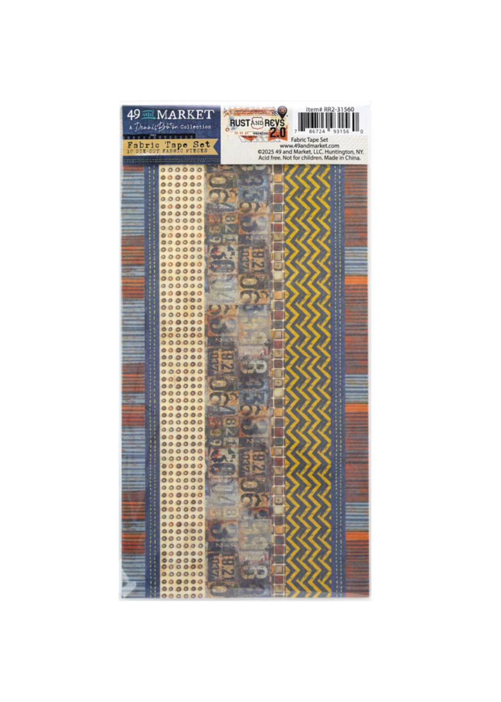 49 & Market Fabric Tape Set, Rust and Revs 2.0