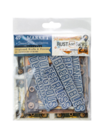 49 & Market Chipboard Words & Frames, Rust and Revs 2.0
