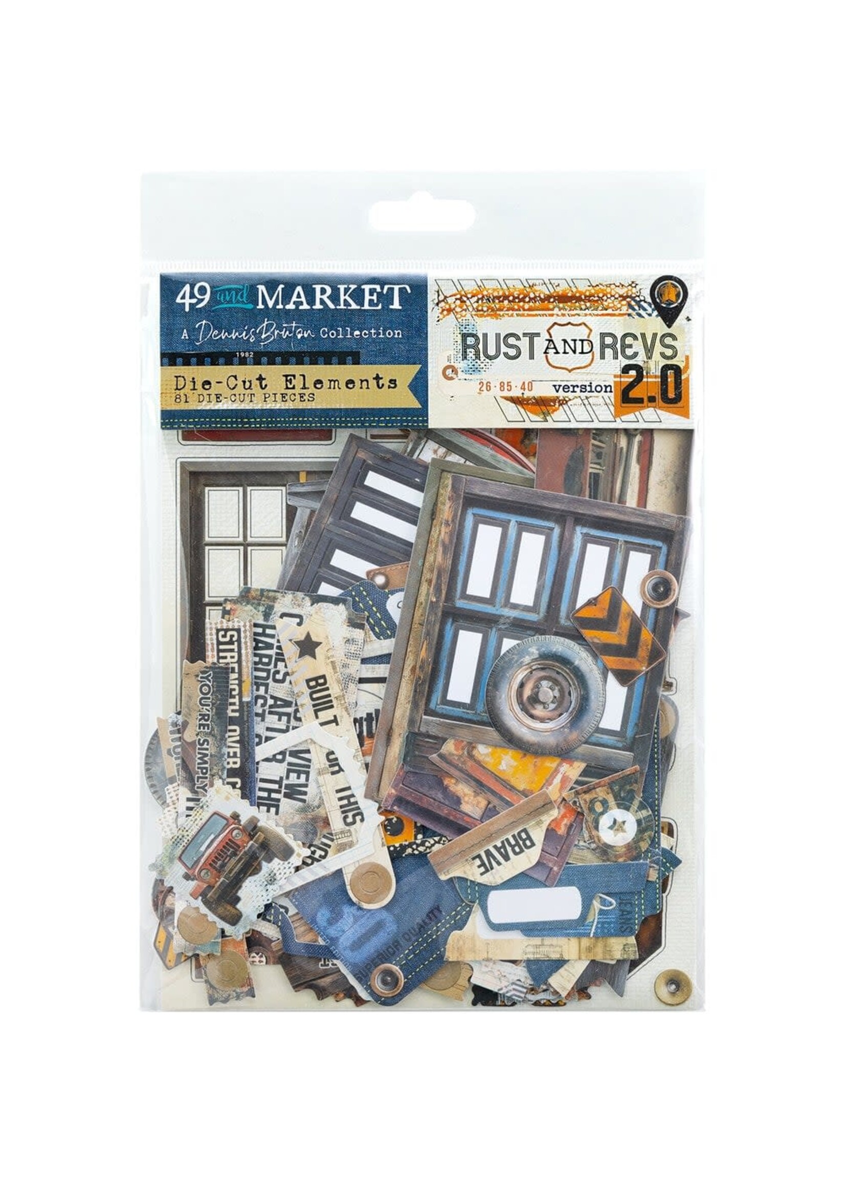 49 & Market Die-Cut Elements, Rust and Revs 2.0