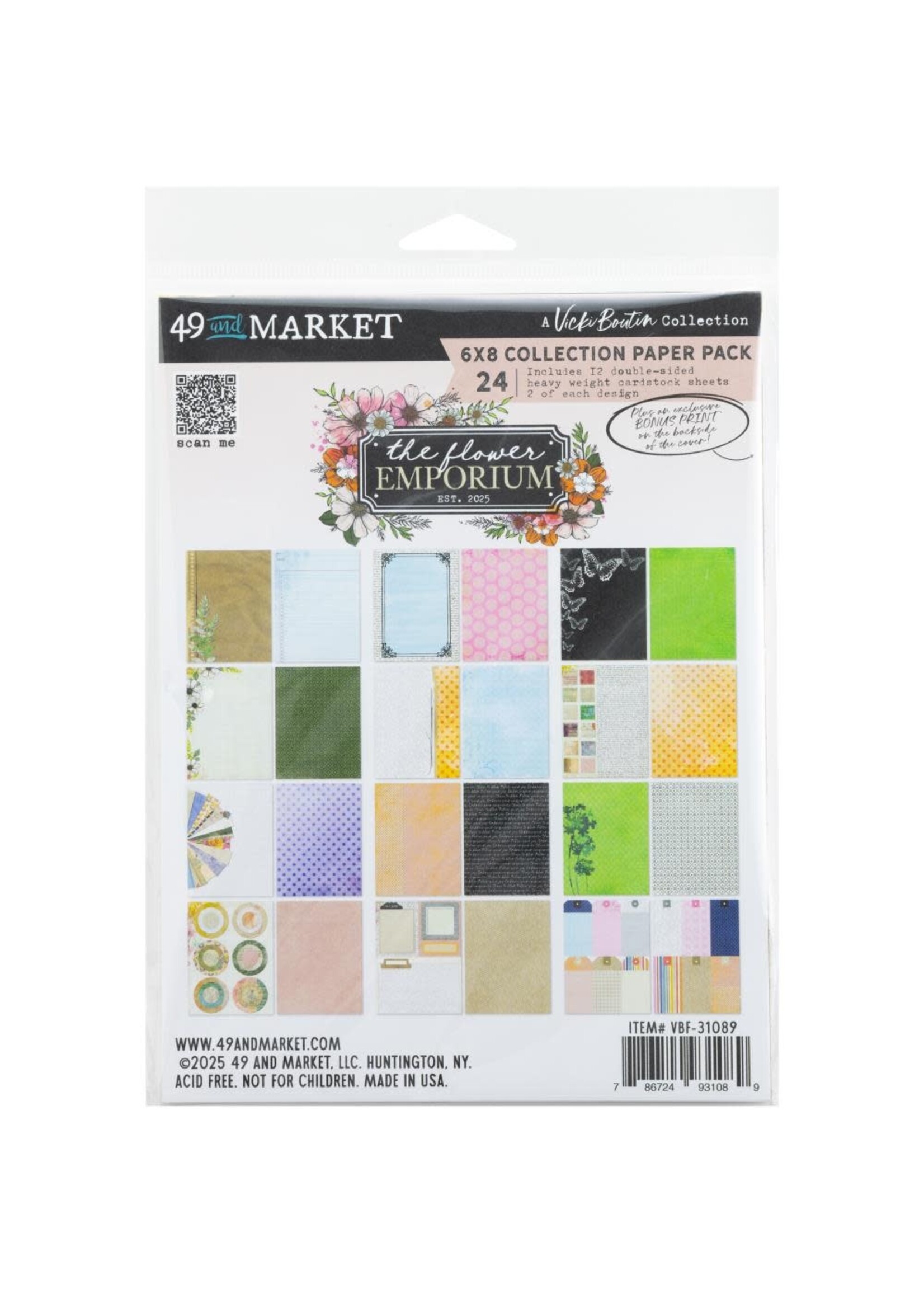 49 & Market Vicki Boutin 6x8 Collection Pack, The Flower Emporium