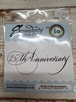 Impression Obsession Cling Stamp, 25th Anniversary