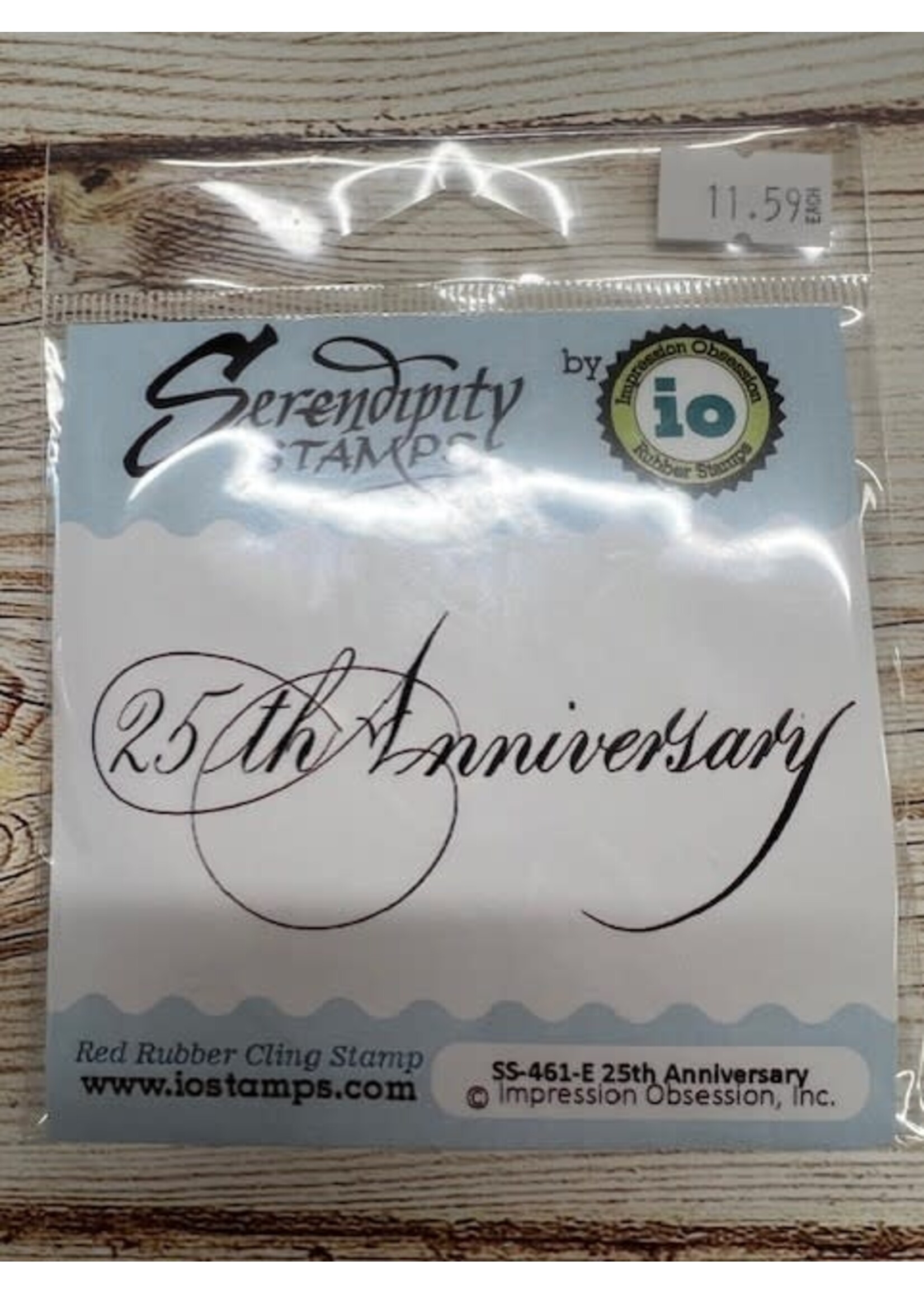 Impression Obsession Cling Stamp, 25th Anniversary