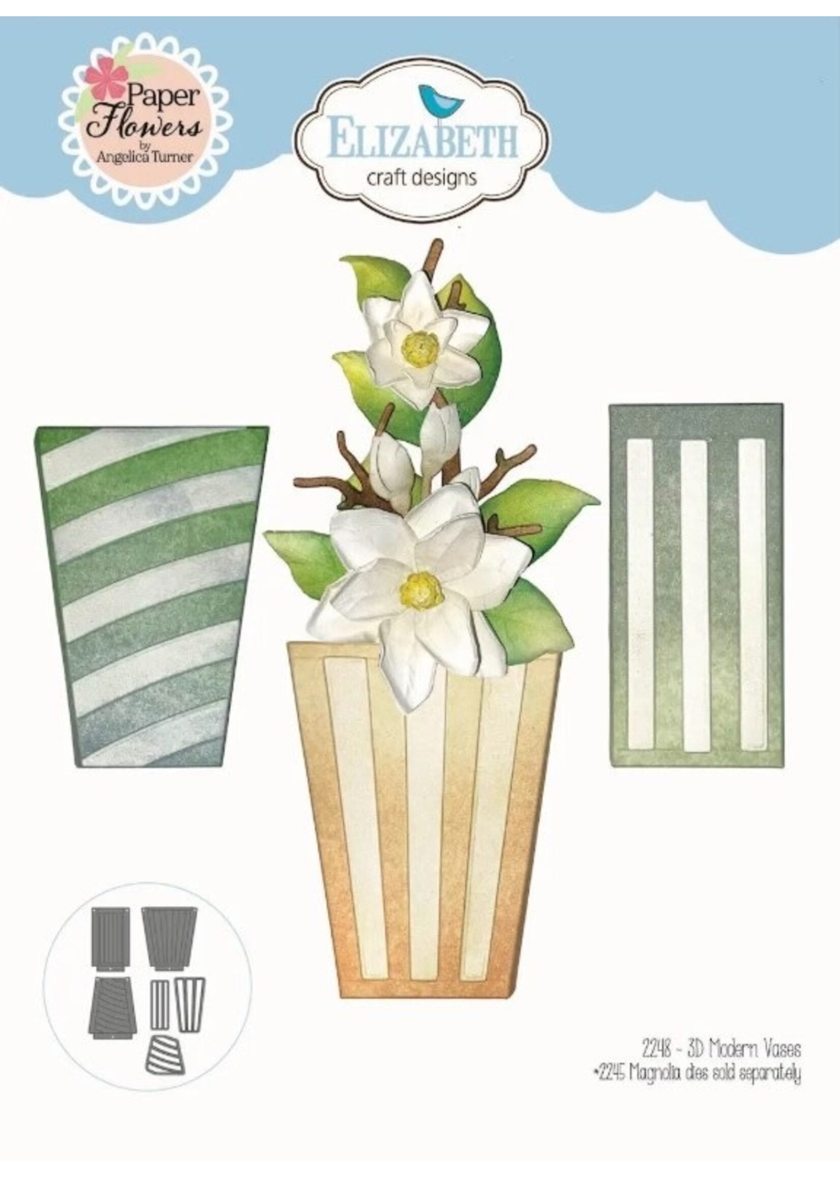 Elizabeth Craft Design ECD Die, 3D Modern Vases