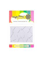 Waffle Flower Die, Postage Collage Envelope