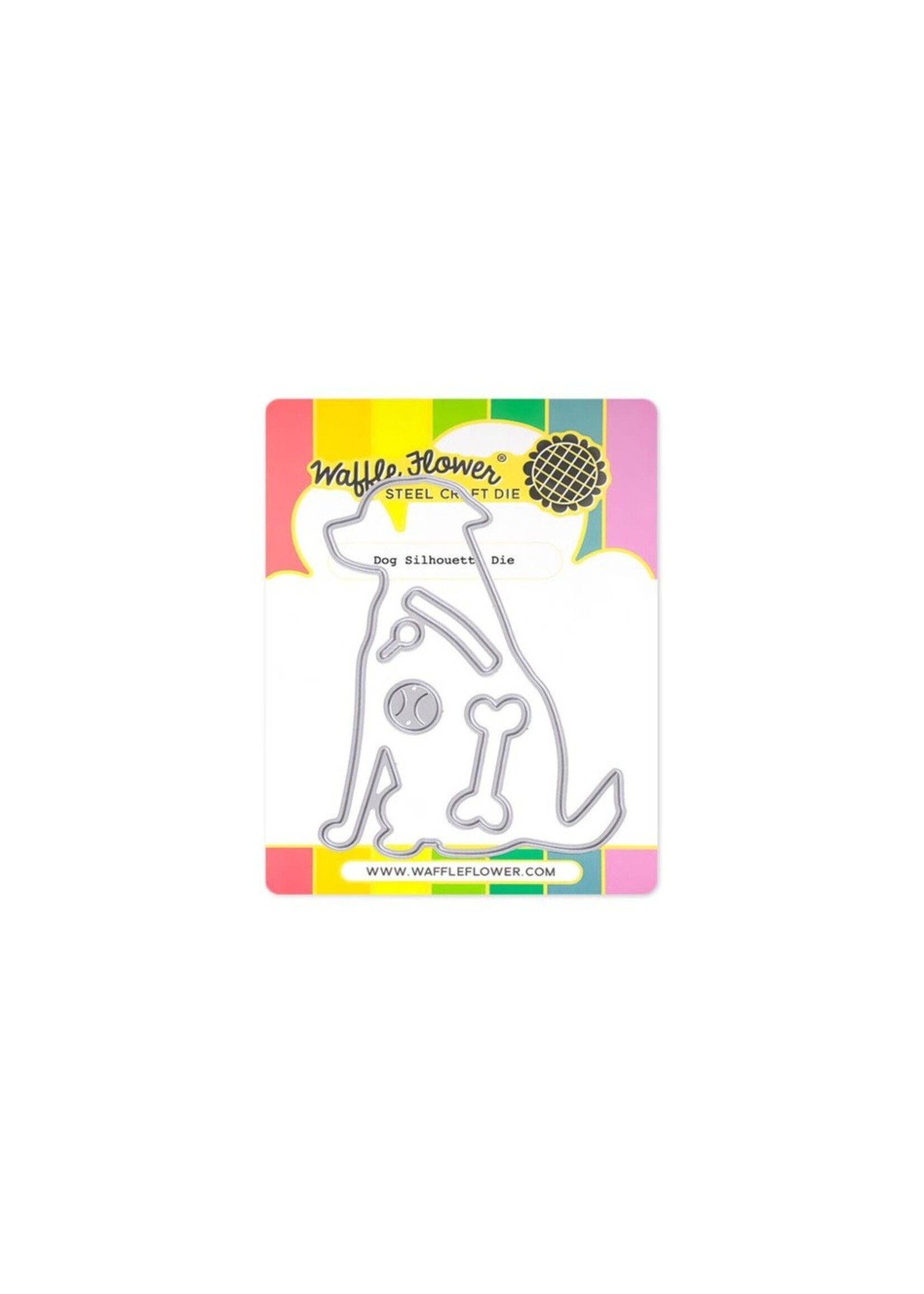 Waffle Flower Die, Dog Silhouette