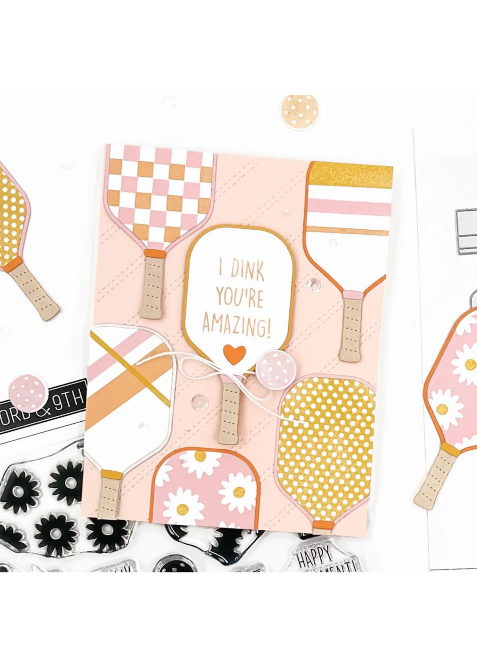 Concord & 9th Concord & 9th Stamp/Die Bundle, Pickleball Pals