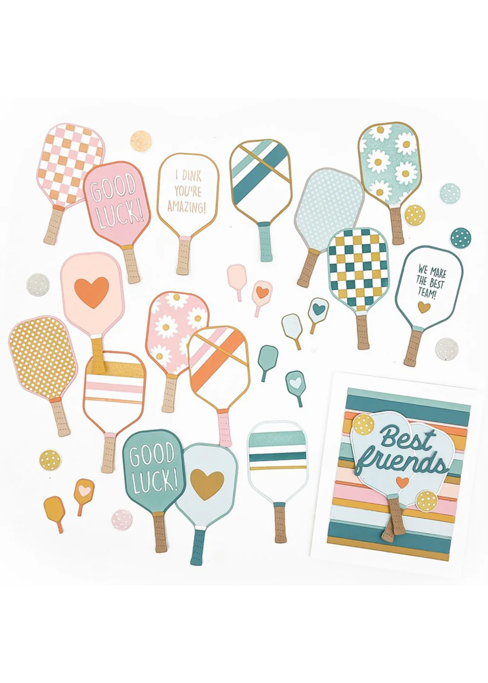 Concord & 9th Stamp/Die Bundle, Pickleball Pals