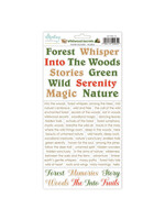 6x12 Paper Stickers, Wildwood Secrets - Words