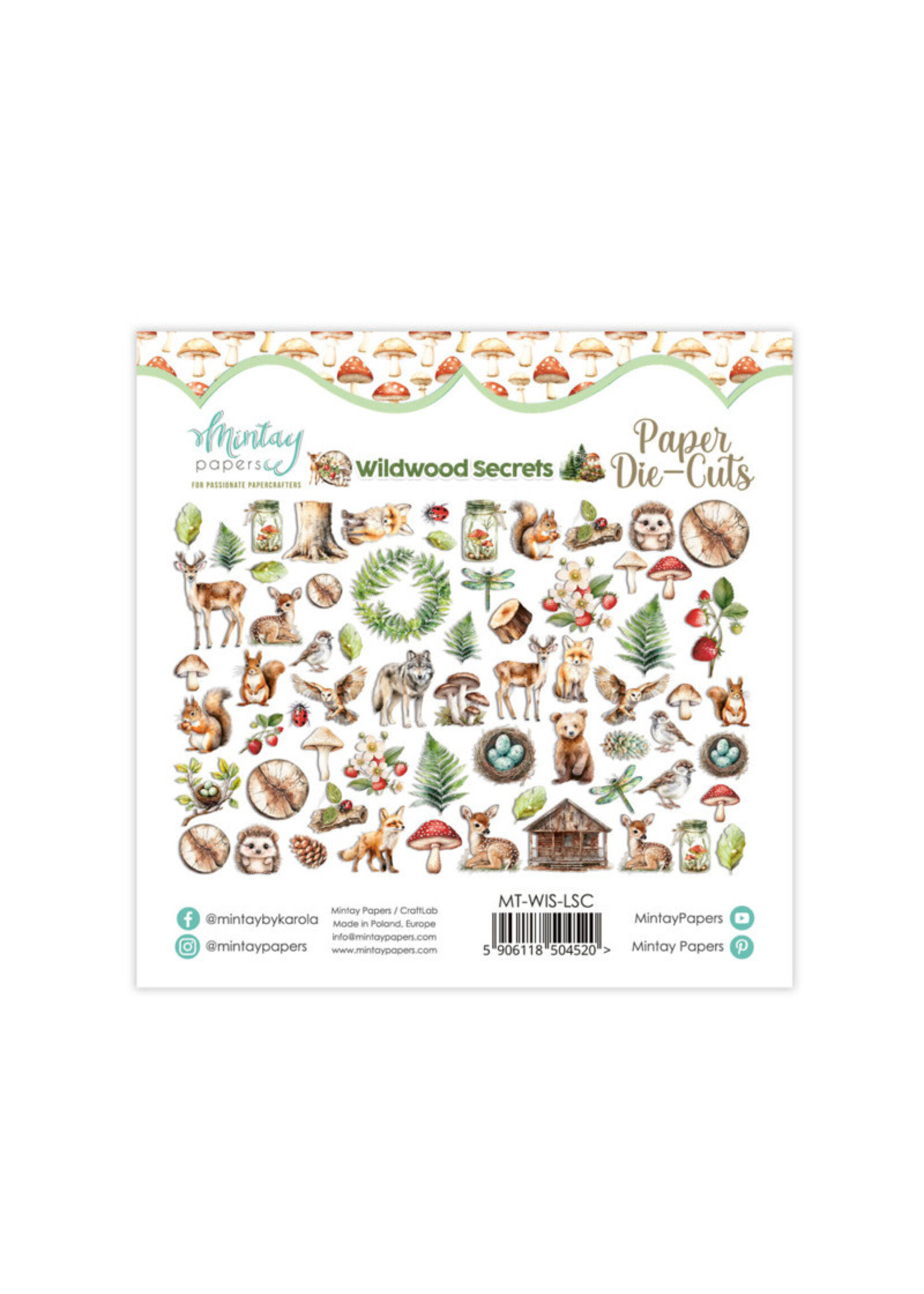 Paper Die Cuts, Wildwood Secrets (60 pc)