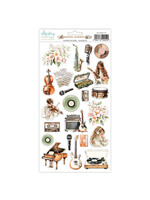 6x12 Paper Stickers, Music Garden - Elements