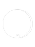 Mintay Basic Circle Card Base, White (5 pc)