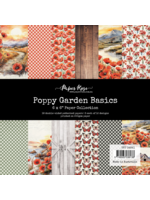 Paper Rose 6x6 Paper Collection, Poppy Garden Basics