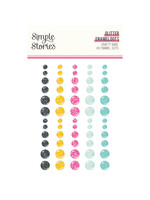 Simple Stories Simple Stories Glitter Enamel Dots, Crafty Babe