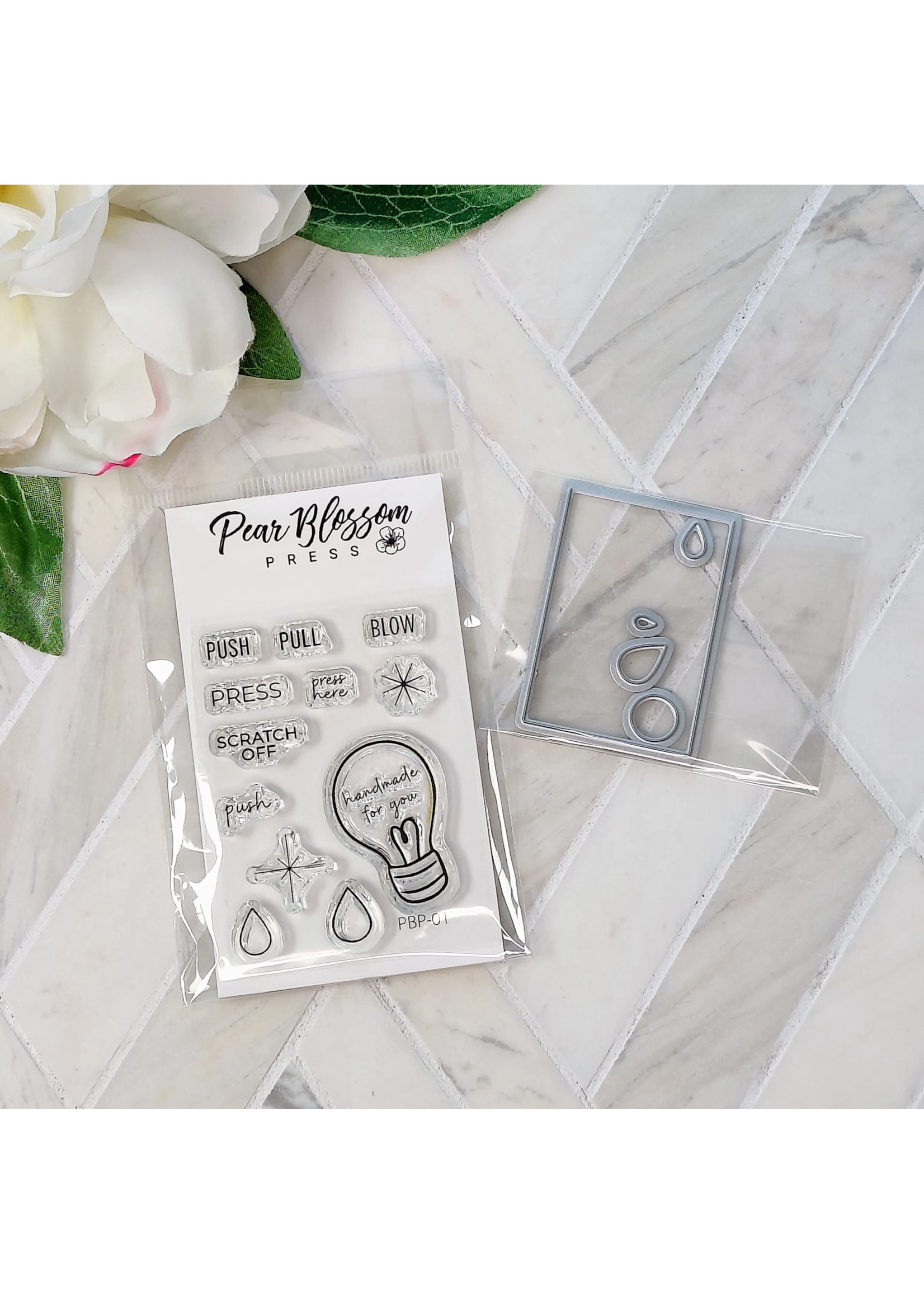 Pear Blossom Stamp, Press
