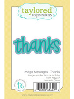 Taylored Expressions Die, Mega Messages - Thanks
