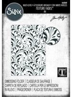 Sizzix Tim Holtz Multi Level Textured Impressions Embossing Folder, Vault Flourish